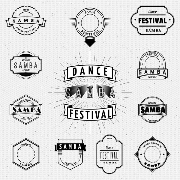 نشان جشنواره رقص و برچسب برای هر گونه استفاده
