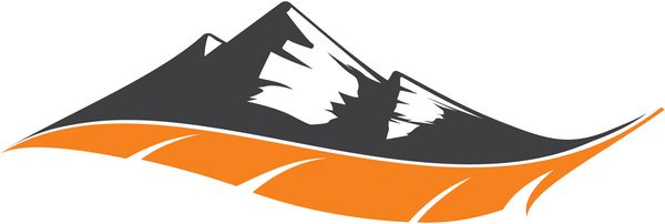 الگوی لوگوی کوهستان