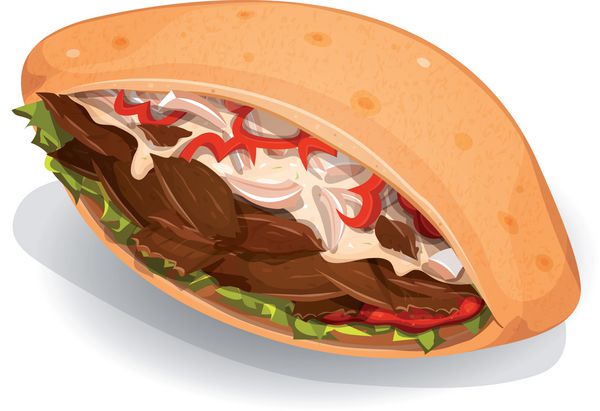 نماد ساندویچ کباب