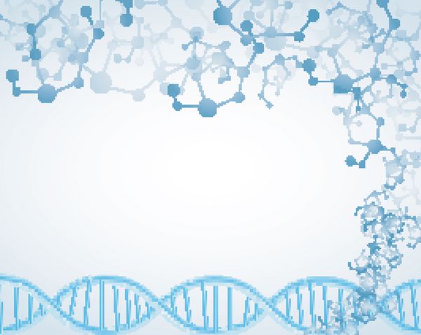 علم در زمینه ایزوله با موضوع DNA و مولکولی