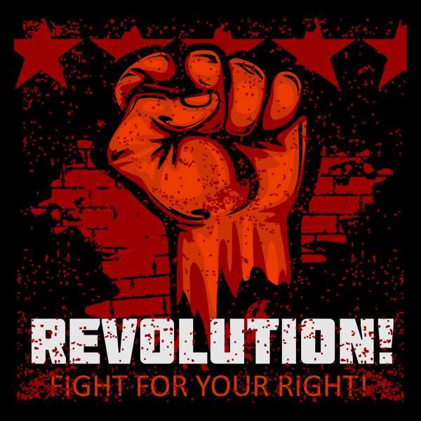 مشت انقلاب دست انسان بالاست برای حقت بجنگ
