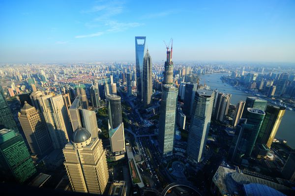 نمای هوایی از شانگهای