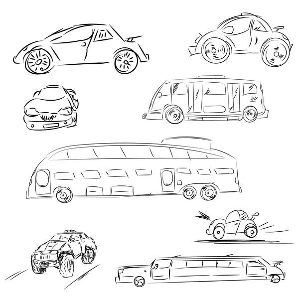 طرح ماشین و اتوبوس در مجموعه تصویر ابله خودرو وکت