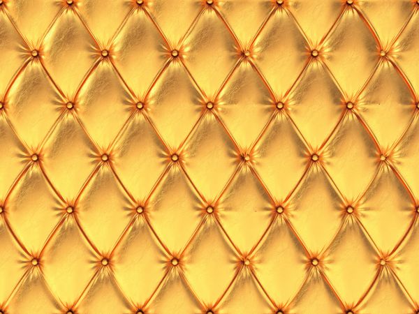 الگوی تودوزی چرم طلایی بدون درز تصویر سه بعدی