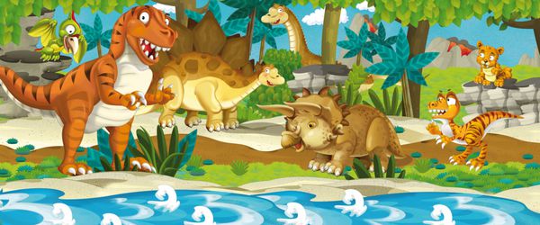 کارتون سرزمین دایناسورها - تصویر برای کودکان