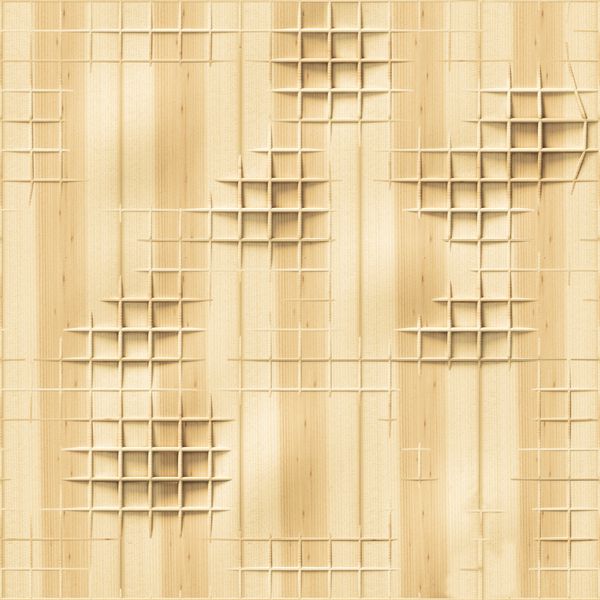 الگوی چوبی سه بعدی بدون درز