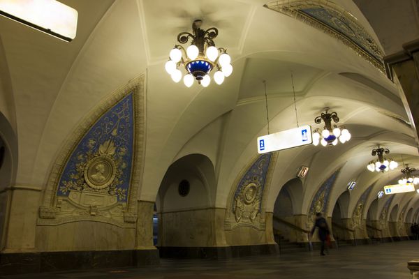 عکس در مترو مسکو