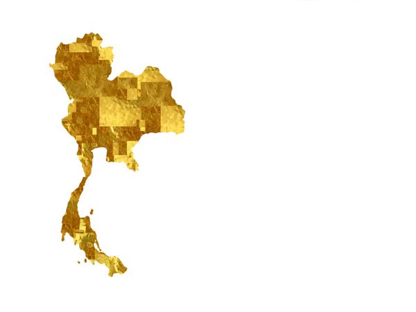 نقشه طلایی تایلند سرزمین صلح ملت مستقل طرح کلی پر رنگارنگ تایلند نقشه تایلند در پس زمینه سیاه و سفید