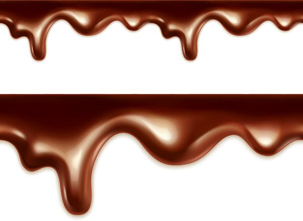 وکتور بدون درز شکلات ذوب شده