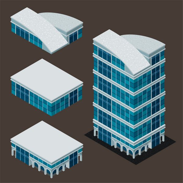 ساختمان ایزومتریک هر قسمت به خوبی گروه بندی شده است و به راحتی قابل تنظیم و سفارشی سازی است