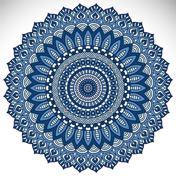 ماندالا الگوی زیور آلات گرد عناصر تزئینی قدیمی پس زمینه طراحی شده با دست نقوش اسلام عربی هندی عثمانی