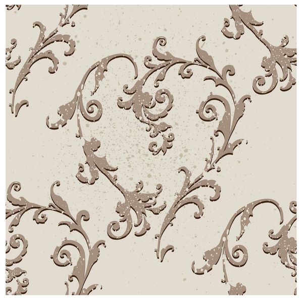 وکتور بافت لوکس برای کاغذ دیواری الگوهای پارچه باروک الگوی گل بدون درز داماسک