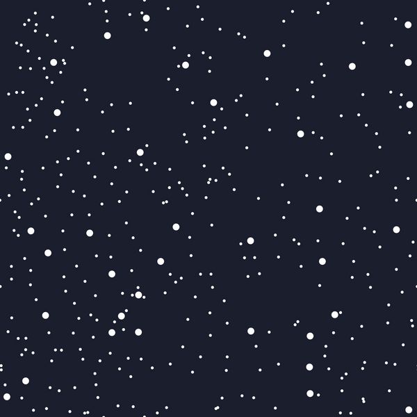 الگوی بدون درز شب برای پارچه یا کاغذ به عنوان آسمان پرستاره شب فضای کیهان تاریکی کهکشان وکتور