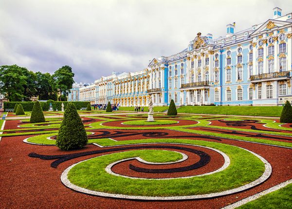 کاخ کاترین در Tsarskoye Selo سنت پترزبورگ روسیه