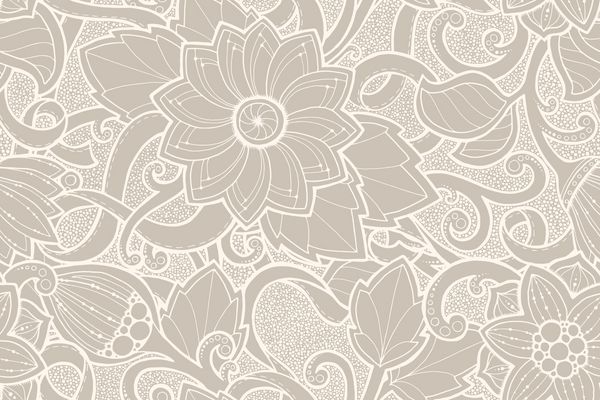 الگوی بدون درز با گل های سبک بافت بدون درز زنتاگل پرآذین الگوی با گل‌های انتزاعی الگوی گل را می توان برای کاغذ دیواری پر کردن الگو پس زمینه صفحه وب استفاده کرد