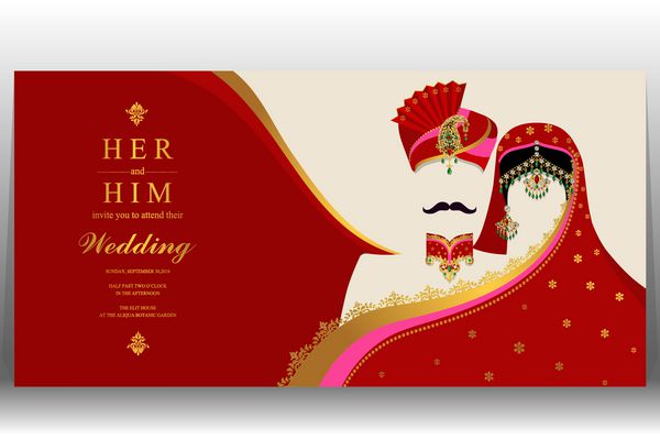 کارت عروسی هندی رنگ طلایی و کریستالی