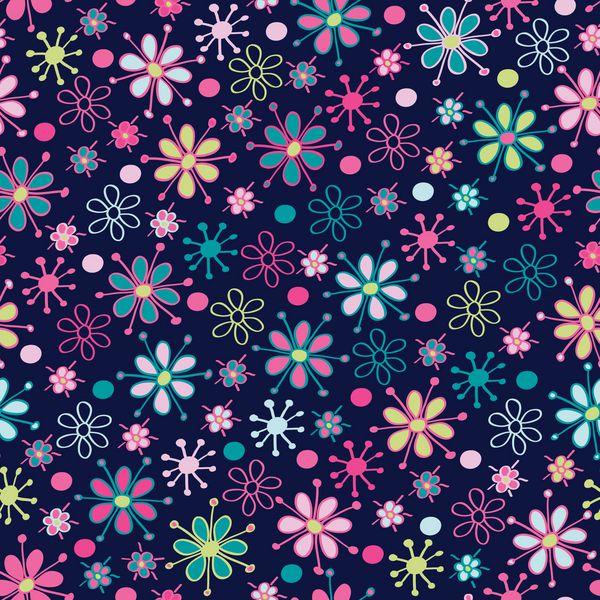 الگوی زیبا در گل پس زمینه گل های رنگارنگ کوچک الگوی زیبا برای چاپ های مد