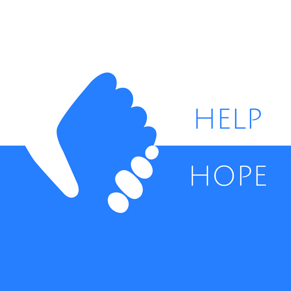 طراحی گرافیکی وکتور آرم آیکون کمک و امید دست در دست گرفتن