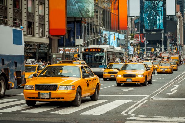 تاکسی نیویورک تاکسی نیویورک آمریکا میدان تایمز ایالات متحده آمریکا