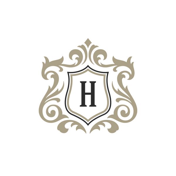 شی وکتور الگوی لوگوی لوکس مونوگرام برای طراحی لوگوتایپ یا نشان تصویر قاب زیور آلات سلطنتی مرسوم مد روز مناسب برای بوتیک مد یا مارک هتل
