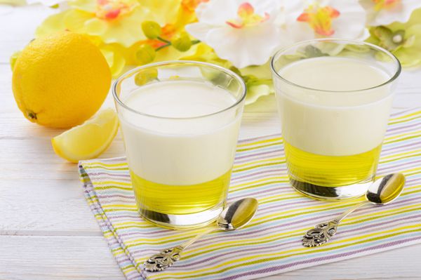 دسر شیر - پاناکوتا با ژله لیمو