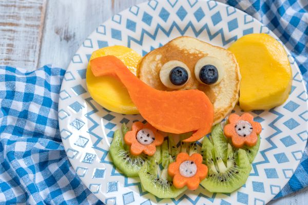 پنکیک های خنده دار فیل برای صبحانه بچه ها