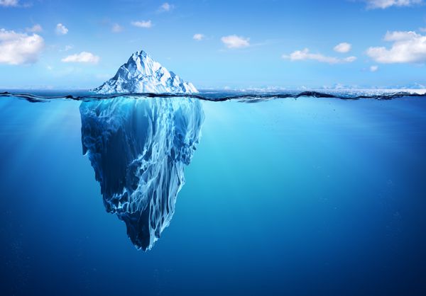 کوه یخ - خطر پنهان و مفهوم گرمایش جهانی