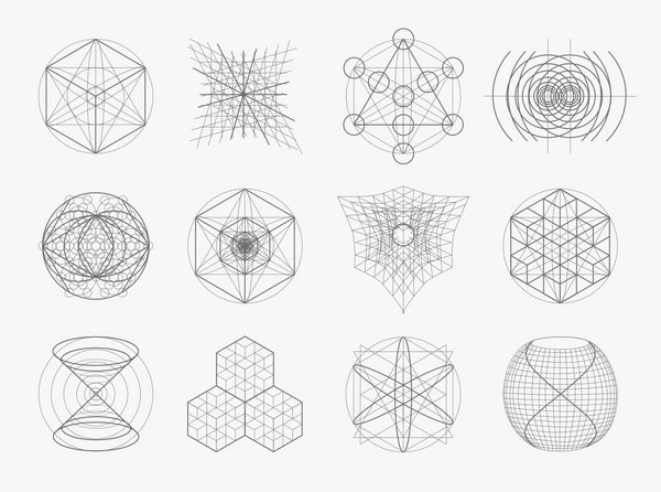 مجموعه نمادها و عناصر هندسه مقدس