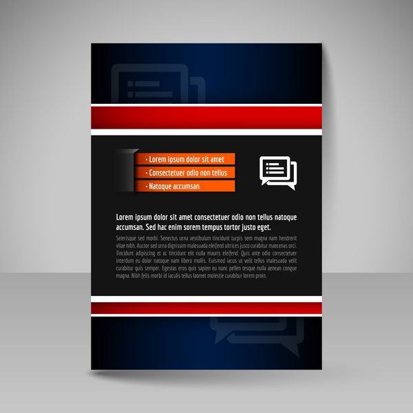 بروشور جلد مجله بروشور طراحی قالب برای روابط عمومی تجاری