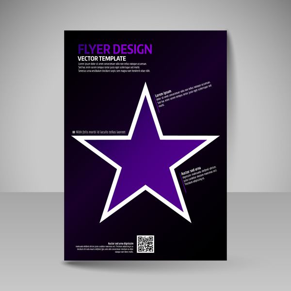 بروشور کسب و کار پوستر A4 قابل ویرایش برای طرح جلد مجله
