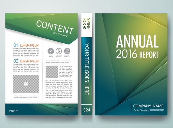 وکتور بروشور آگهی‌های مدرن جلد گزارش سالانه الگوهای طراحی طرح‌بندی با پس‌زمینه الگوهای چندضلعی سبز رنگ در اندازه a4 برای تطبیق با پوستر تجاری کتاب ارائه تصویر