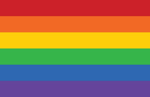 وکتور مسطح پرچم رنگین کمان جنبش غرور همجنس گرا برای برنامه ها و وب سایت ها