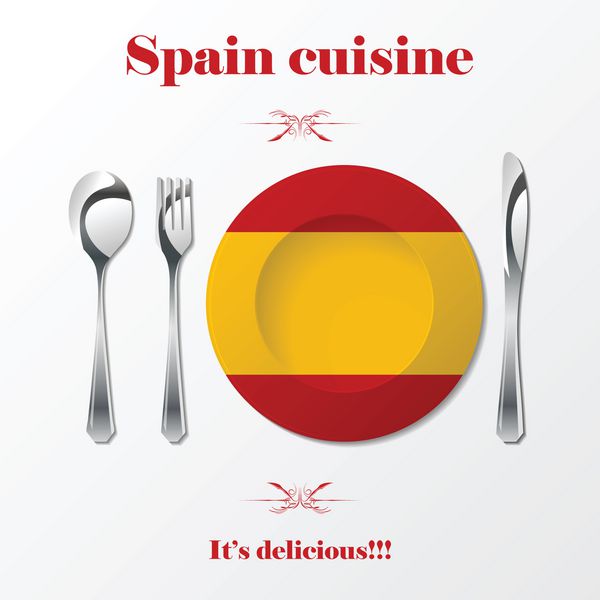 کارد و چنگال غذاهای اسپانیایی