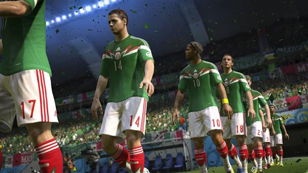 تصویر سه بعدی تیم ملی ایران در جام جهانی فوتبال با لباس های سبز