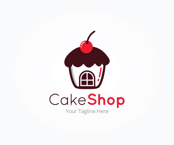 قالب لوگو فروشگاه کیک