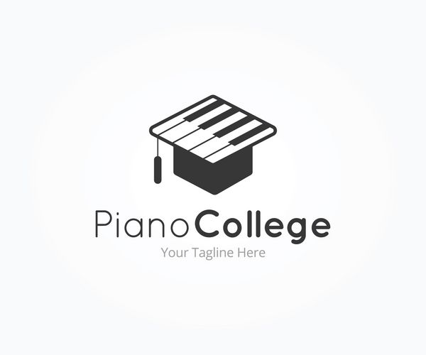 الگوی لوگو کالج پیانو