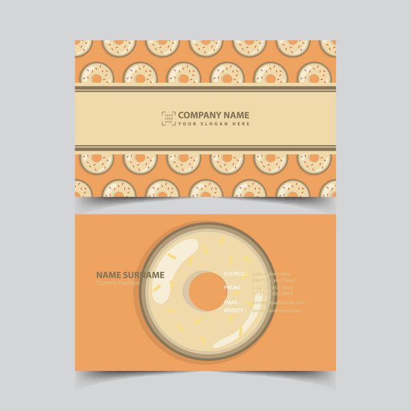 قالب طراحی کارت ویزیت سرآشپز شیرینی پزی