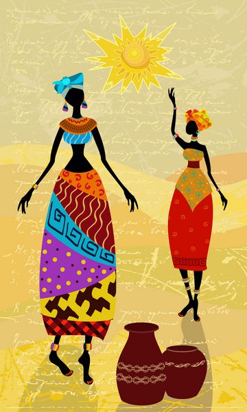 آفریقایی ها در زمینه پس زمینه برای طراحی شما