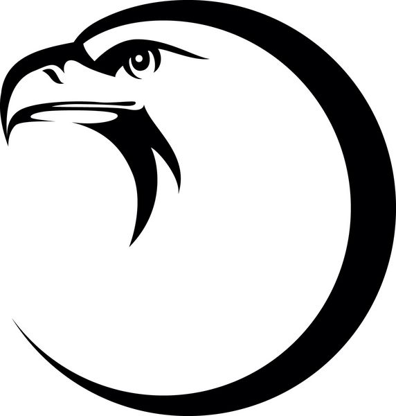 تصویر طراحی تمبر سر عقاب برای طراحی شما