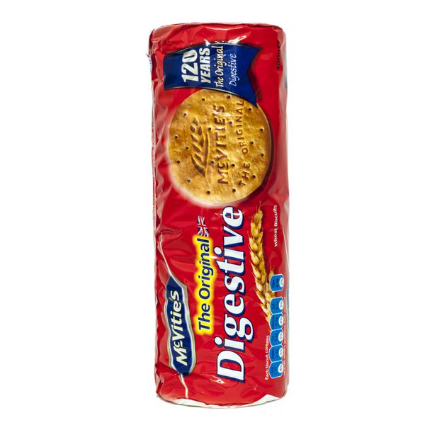 HELSINGBORG SWEDEN DECEMBER 29 2013 A pack of McVities Digestives tea biscuits that commemorates the biscuit