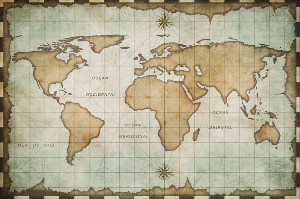 نقشه جهان پیر ساله