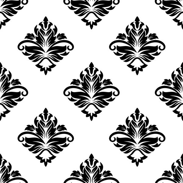 الگوی هندسی الگوی با الماس شکل گل گل در طراحی یکپارچه با تکرار با مرزهای گسترده بین مناسب برای پارچه های سبک سفارشی کاشی و یا کاغذ دیواری
