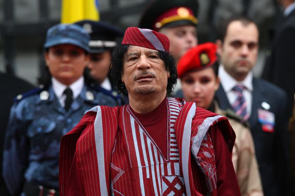 Kyiv November 4 2008 President of Libya
