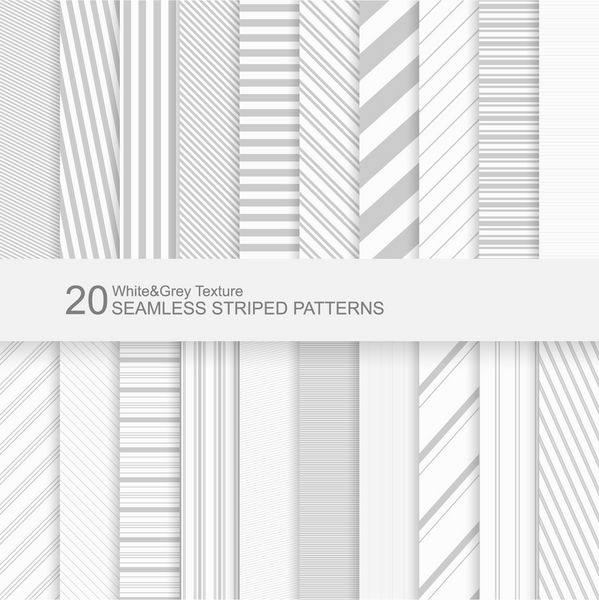 20 الگوهای بدون درز یکپارچهسازی بافتار بافت سفید و خاکستری