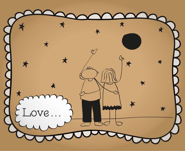 کارت ویزیت جذاب برای تولید دوستداران ستاره ها را تماشا می کنند کارت دعوت مفهوم محل عشق برای زندگی ما