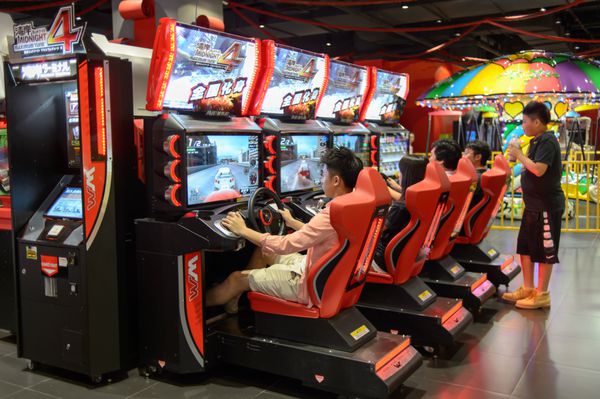 SHENZHEN CHINA MAY 17 2015 game club interior Shenzhen is a major city in the south of Southern China