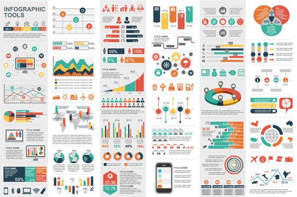 عناصر Infographic عناصر داده برداری قالب برداری می تواند برای مراحل گزینه ها فرآیندهای کسب و کار گردش کار نمودار مفهوم جریان فلوچارت جدول زمانی آیکون های بازاریابی گرافیک اطلاعات مورد استفاده قرار گیرد