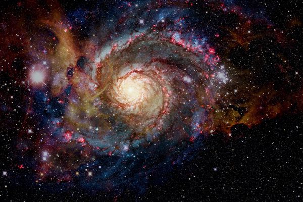 کهکشان و سحابی عناصر این تصویر مبله شده توسط ناسا