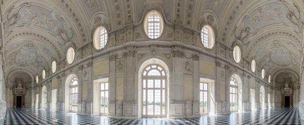 ونیز ایتالیا 27 ژوئیه 2016 رجیا ونیا ریل نمایش گالیله دی دیانا در کاخ سلطنتی ونیاا نزدیک تورینو