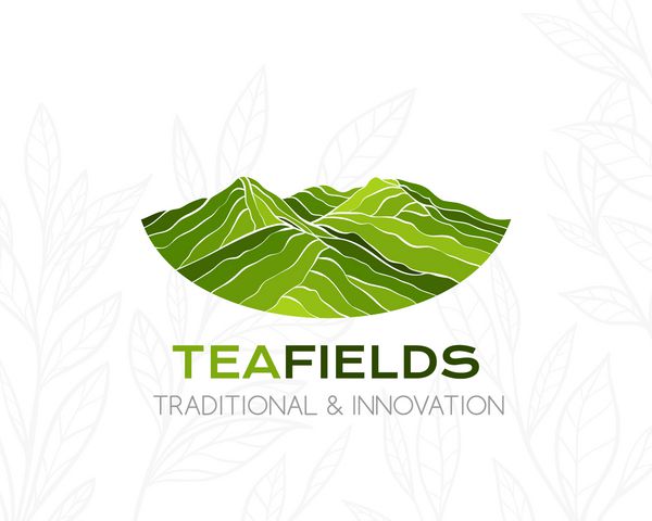 لوگوی چای گیاهی آیکون مفهوم طراحی بسته
